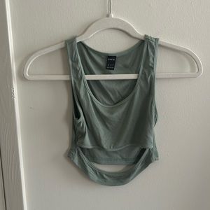 Light green SHEIN top with front cutout